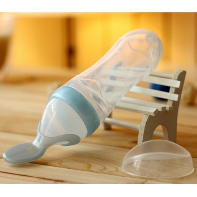 100%BPA free silicone baby silicone squeeze feeder