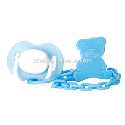 BPA free baby pacifier with baby pacifier chain