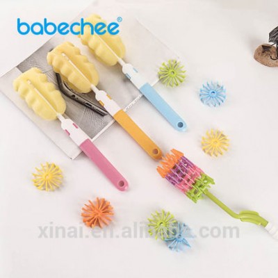 High quality baby bottle sponge brush ,silicone brush