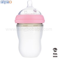 240ml Super Wide Neck Silicone Baby Bottle/Feeding Bottle